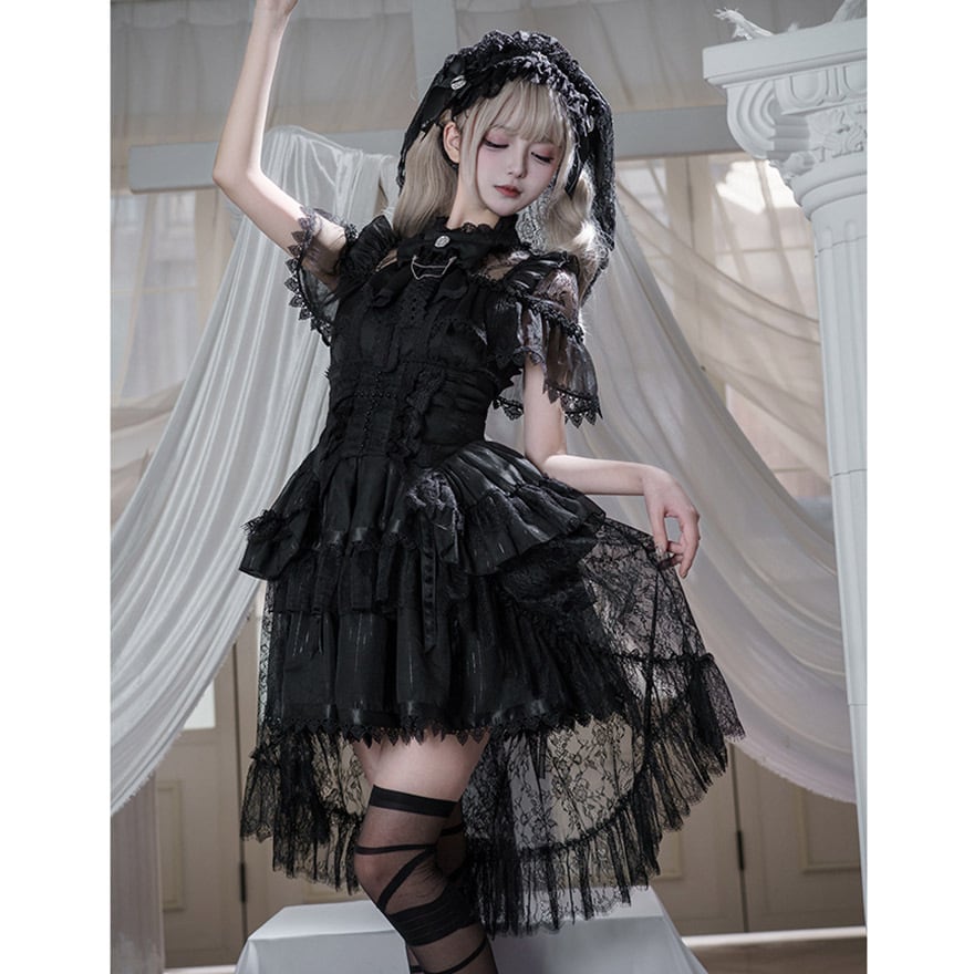 ヘッドドレス ヘアバンド レース ダークファッション イベント衣装