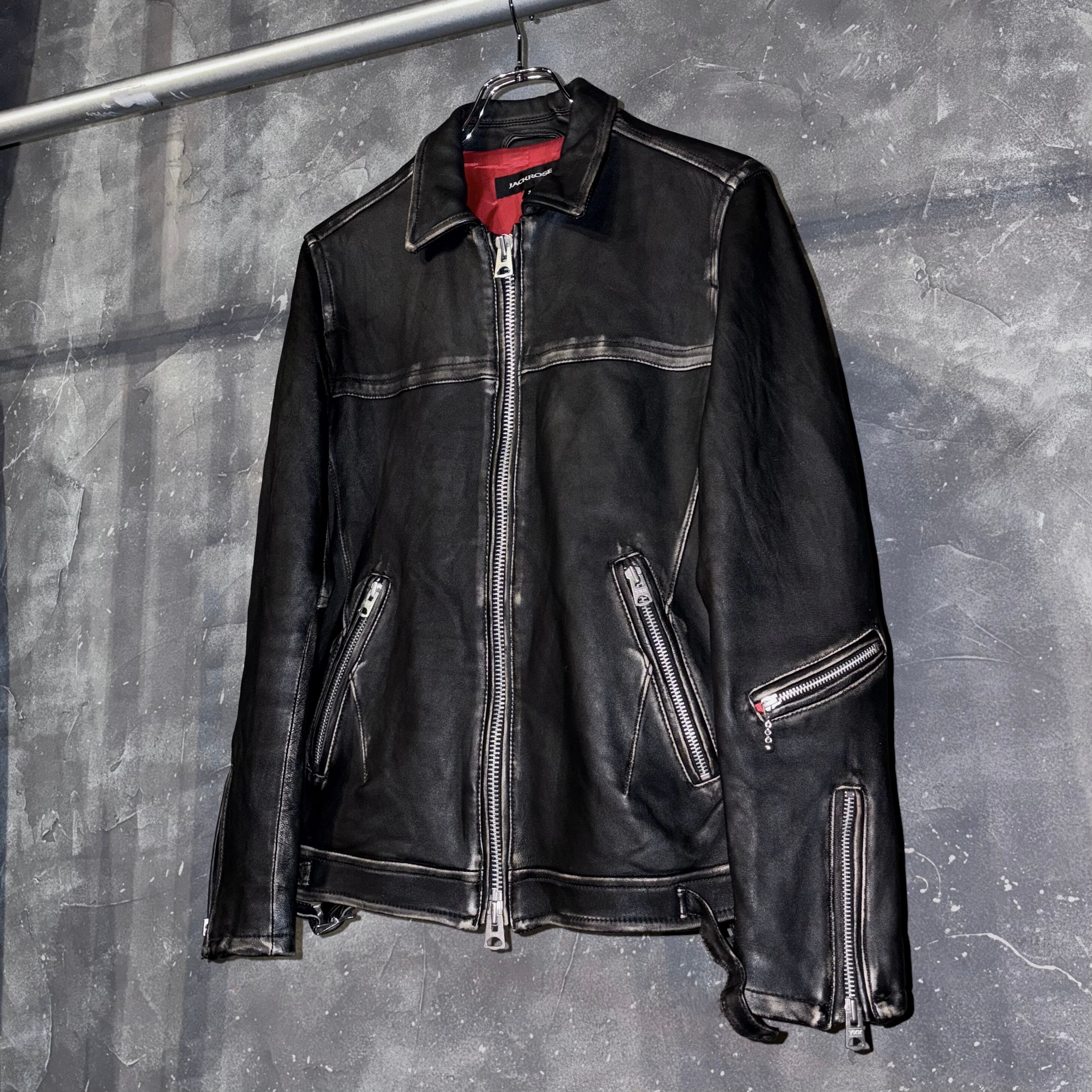 JACKROSE double zip lamb leather jacket | LeeLoo Koenji