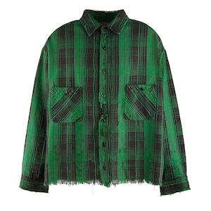 【SAINT MICHAEL】SM-YS8-0000-024/FRNL CHECK SHIRTS/GRN+BK