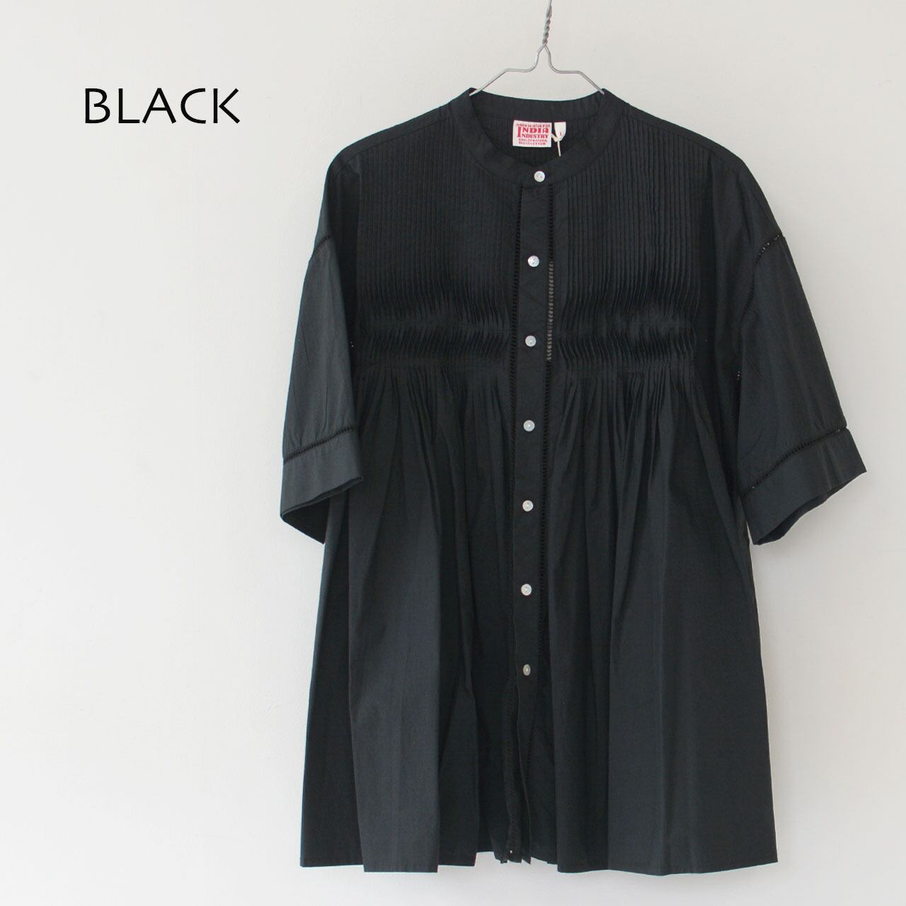 INDIA INDUSTRY [インディアインダストリー] W PIN TUCK SHIRT [ND 