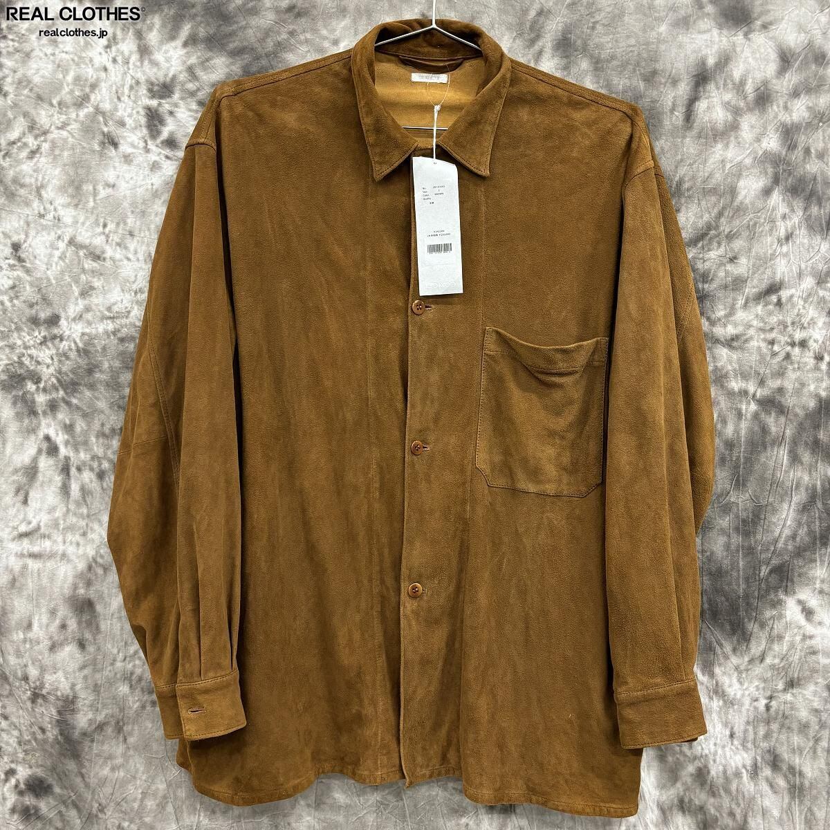 コモリ 長袖シャツ 24ss Z01-01005 スウェード キャメル メンズ SIZE 3 COMOLI 中古 COMOLI＞スエード シャツジャケット(Z01-01005) | MAKES ONLINE STORE