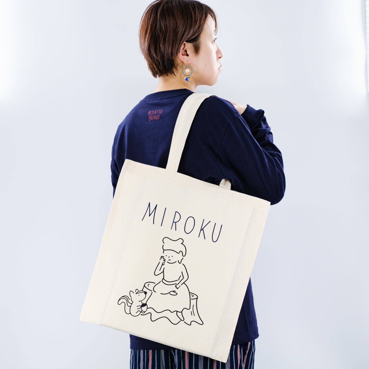 MIROKU 仏像 BIGトートバッグ (プリント) | BOSATSU BRAND｜ボサツ