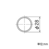 矢崎化工(Yazaki Kako) Φ28 イレクターパイプ 1200mm ブラック H-1200 S BL