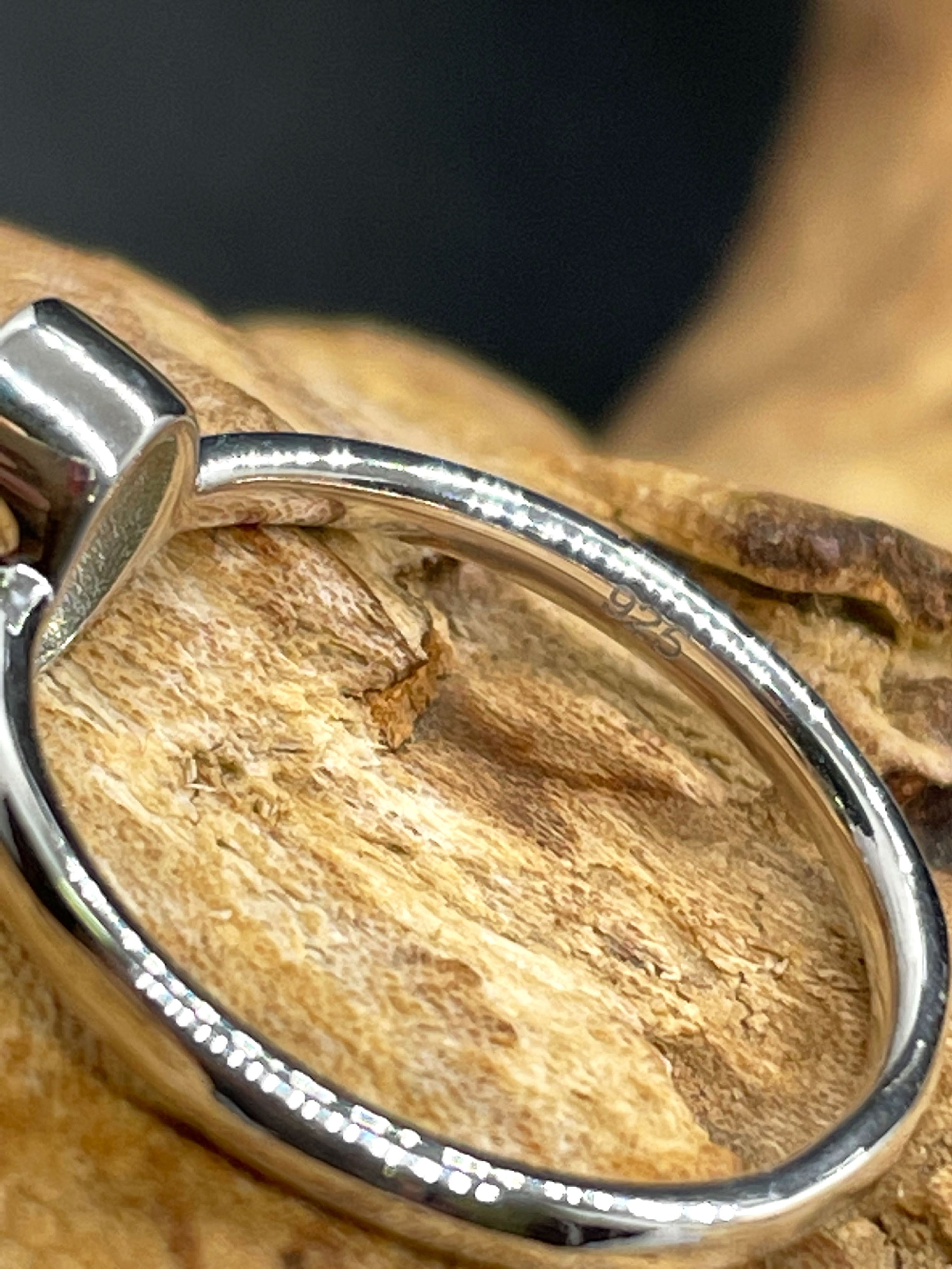 インドジュエリー　ペリドットシルバーリング(US6) ペリドット インド製シルバーリング | aitabaar