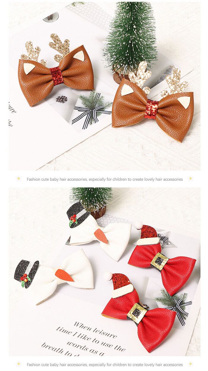 送料無料】クリスマス 飾り クリスマス 髪飾り 6個セット クリスマス