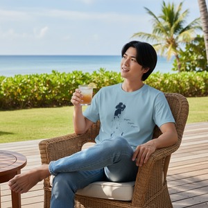 Deeper,Deeper,Deeper,-Tシャツ(ライトブルー)