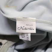 社交ダンス 衣装 Chacott チャコット Natarsia ナターシャ レオタード レッスンウェア グレイ系 ブルーグレー系 日本製 無地 シンプル 光沢感 長袖 ハイネック さわやか おしゃれ かわいい 上品 大人っぽい 高級感 レッスン 練習 練習着