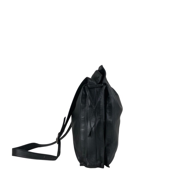 LOEWE ロエベ ショルダーバッグ ブラック アナグラム ナッパレザー 巾着 vintage ヴィンテージ オールド zbxjy7