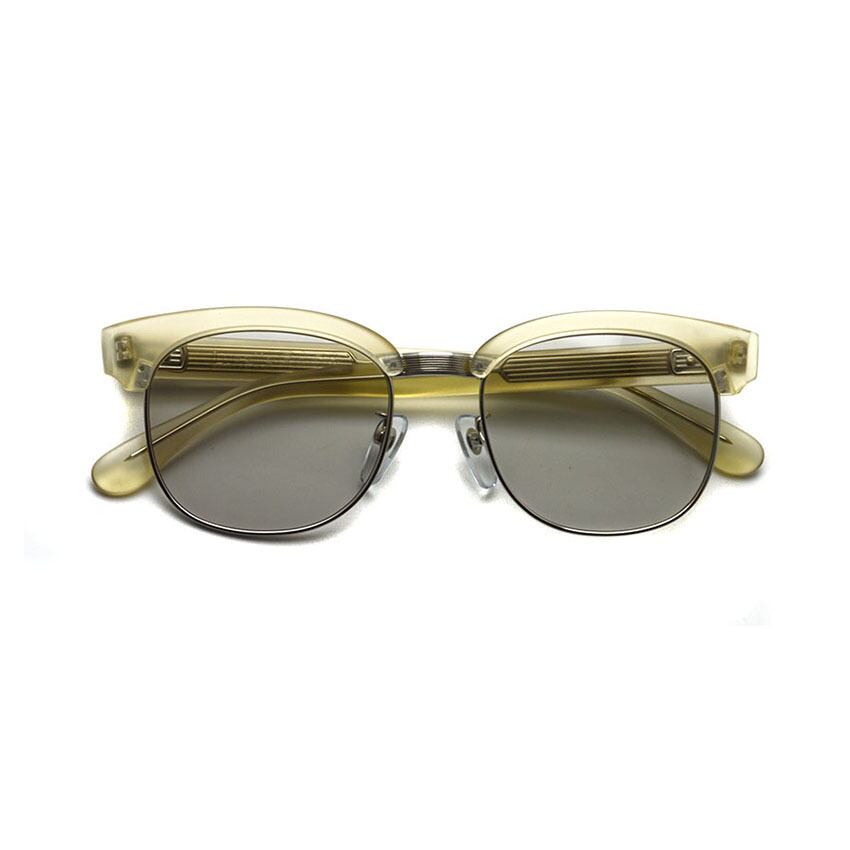 Lunetta BADA / No.39 / 0021 MATTE ECRU・SILVER - LIGHT SMOKE