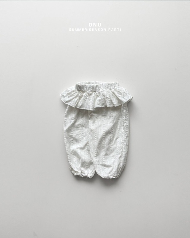 《予約》送料無料 【ONU】frill Pants