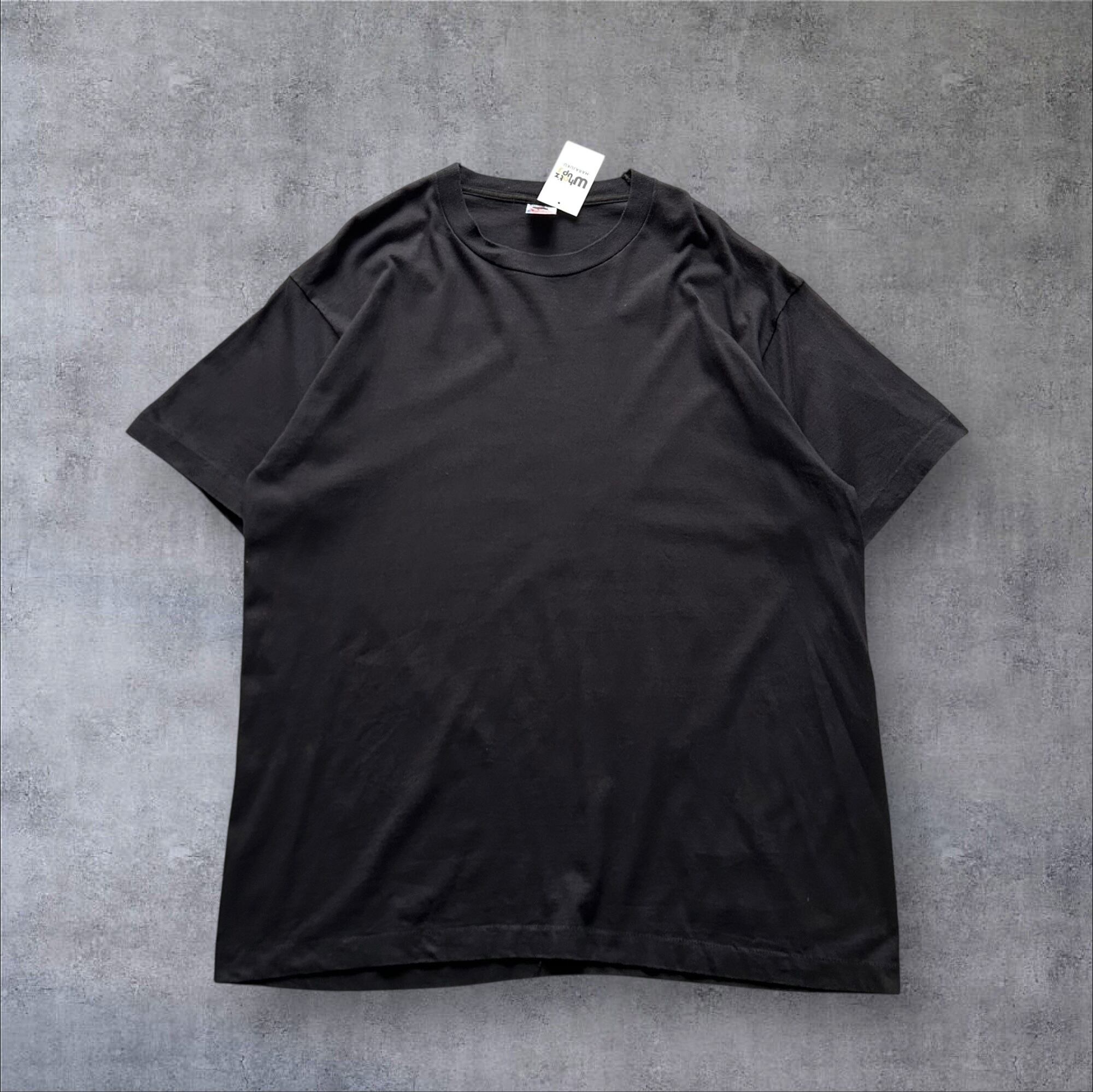 1990s Fruit of the Loom Blank T-shirt "Black"【高円寺店】
