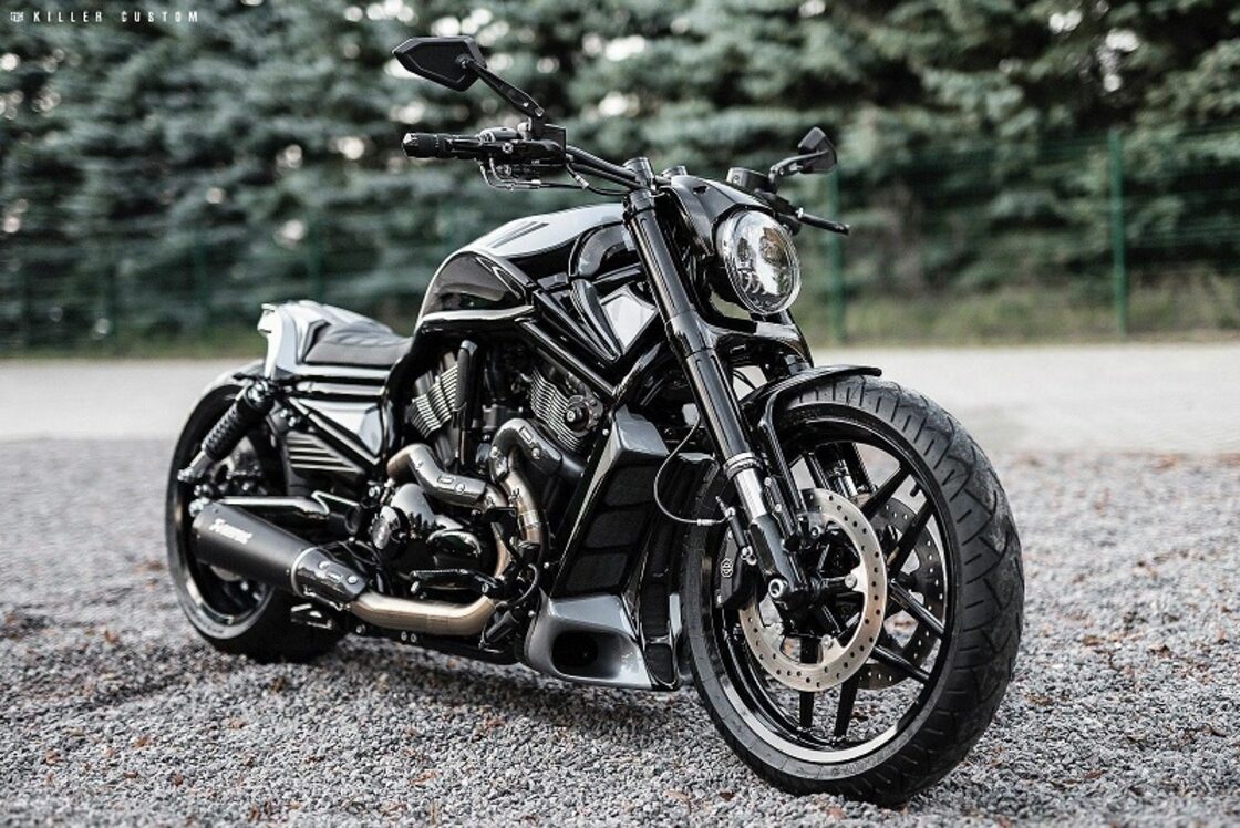 Harley-Davidson,V-ROD,BLACK,LED,ヘッドライト,Vロッド,ナイトロッド 