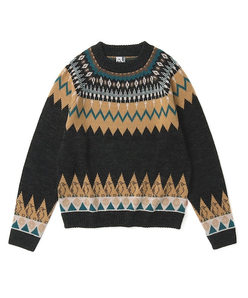 CHUMS (チャムス) ブービー ノルディック ニット チャコール CH02-1172 セーター