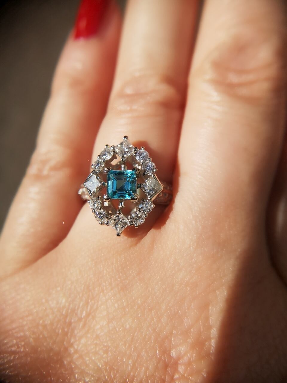 Pt900ブラジル産パライバトルマリンリング | jewelry sumino スミノ宝石