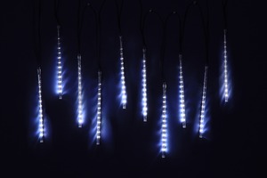 NEW１０連スノーフォール３０ホワイト KT-3807 電飾 イルミネーション シューティング LEDライト クリスマスツリー ハロウィン 装飾 デコレーション イベント パーティー 間接照明 ハロウィンデコレーション 飾り付け 屋外 室内