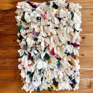 yao "India Bushy Rug L Whitish" 61cm×93cm ラグ③