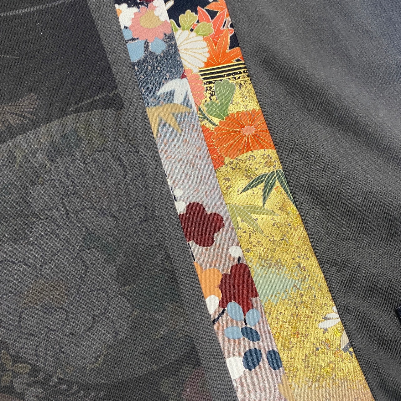 【tshirts235】L size  KIMONO &  print T-SHIRTS