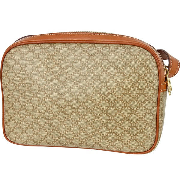 Vintage CELINE セリーヌ ショルダーバッグ マカダム ベージュ