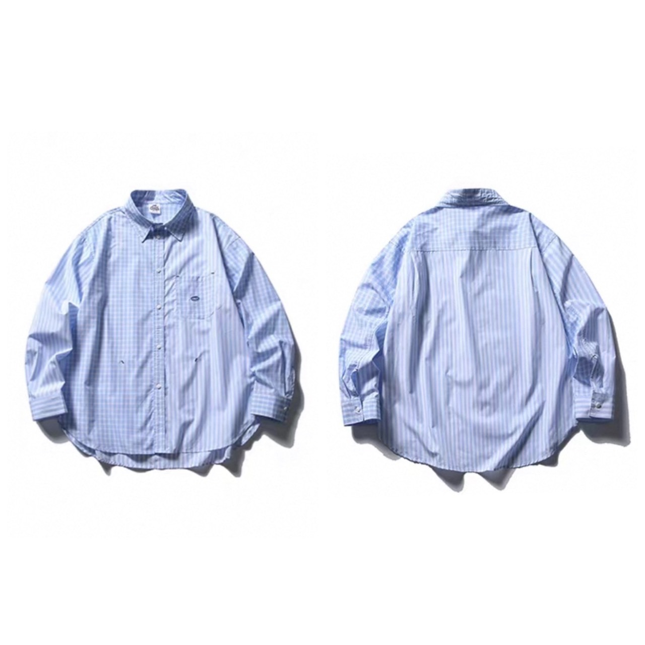 Mixed stripe relax fit shirt 1142 - 12