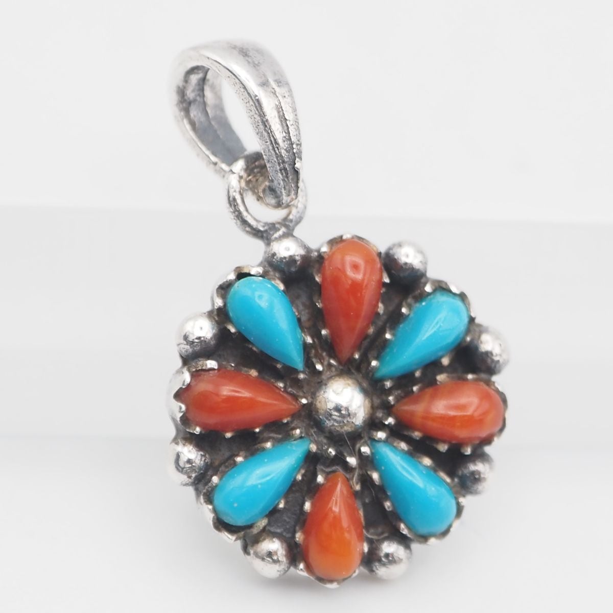 本珊瑚 silver刻印 さんご 本サンゴ ネックレス 珊瑚 本珊瑚 珊瑚玉