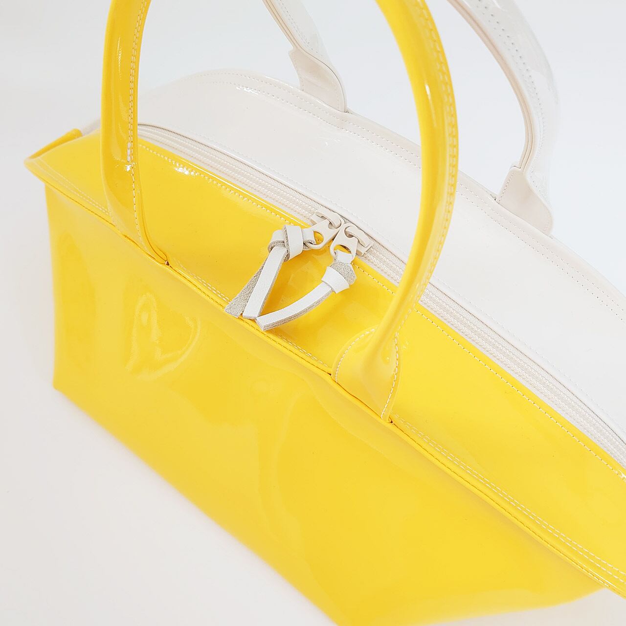 sugaya design lab エナメルバッグ ] ご予約 NH-WIDE レモンイエロー+