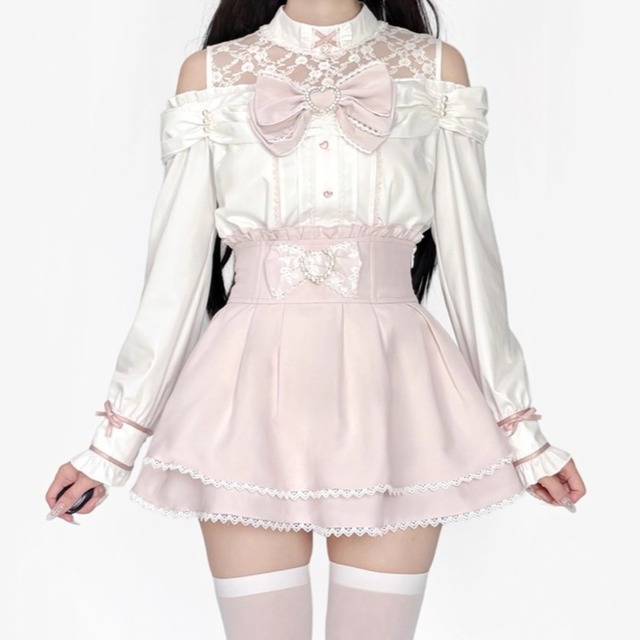 オープンショルダーピンク量産型セットアップ：フルセット