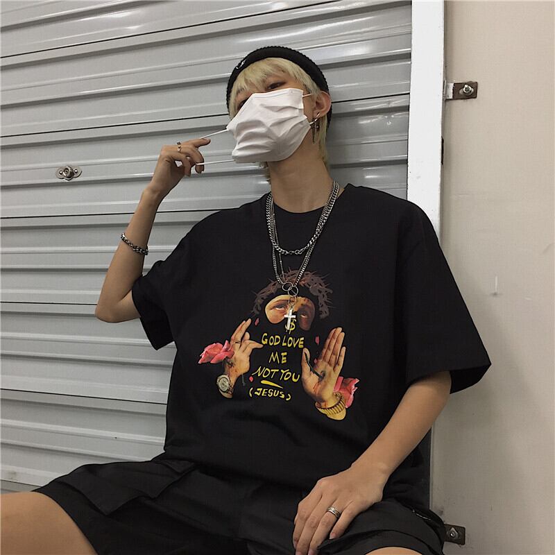 送料無料】KOREA ルーズオーバーサイズTシャツ メンズレディース