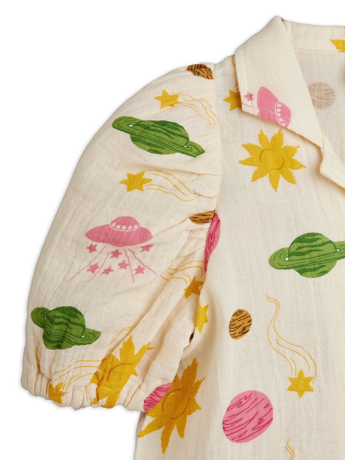 26SS】minirodini( ミニロディーニ )Space aop muslin ss blouse(80-86