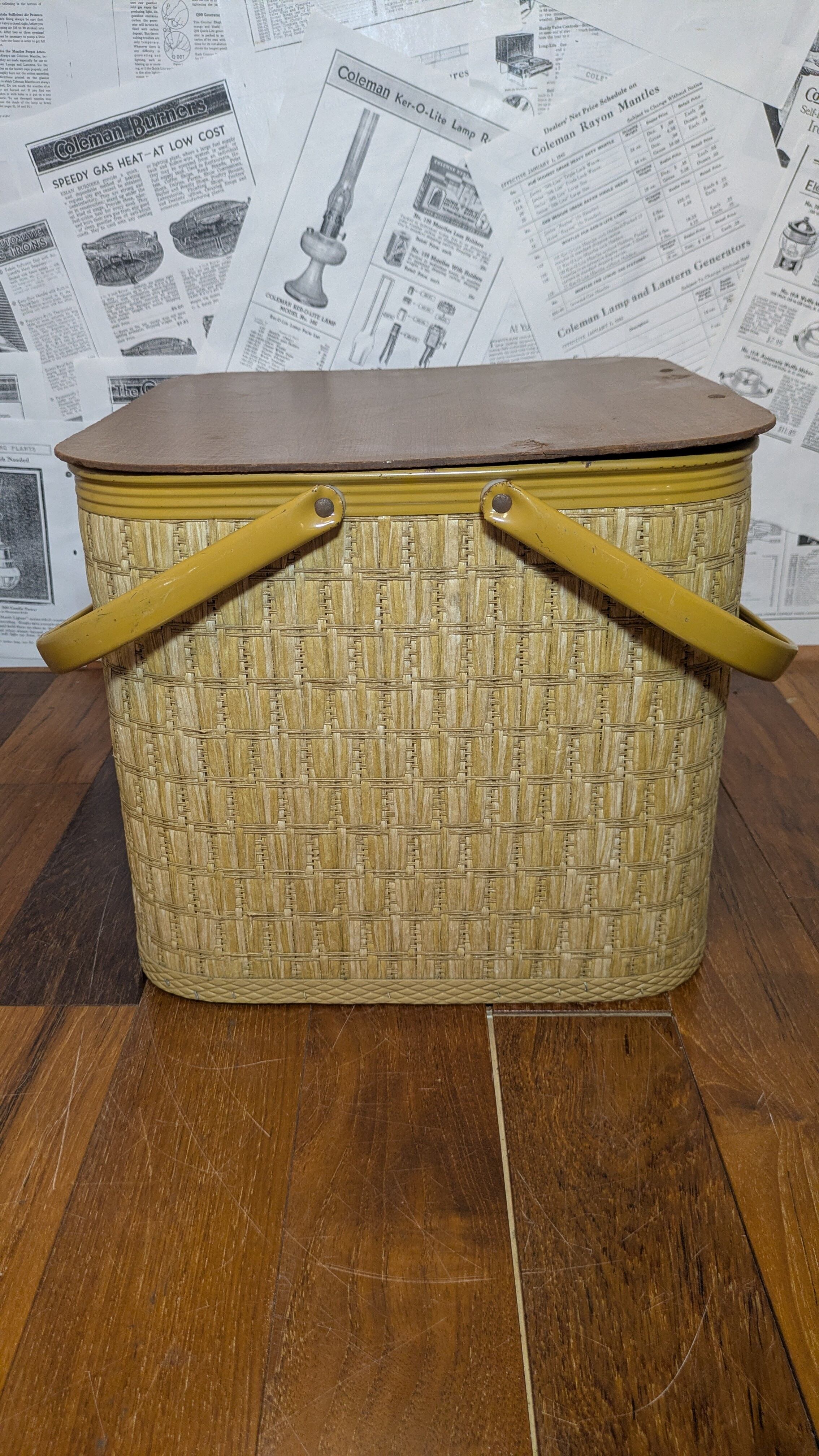 Vintage REDMAN PicnicBasket Square ビンテージ レッドマン