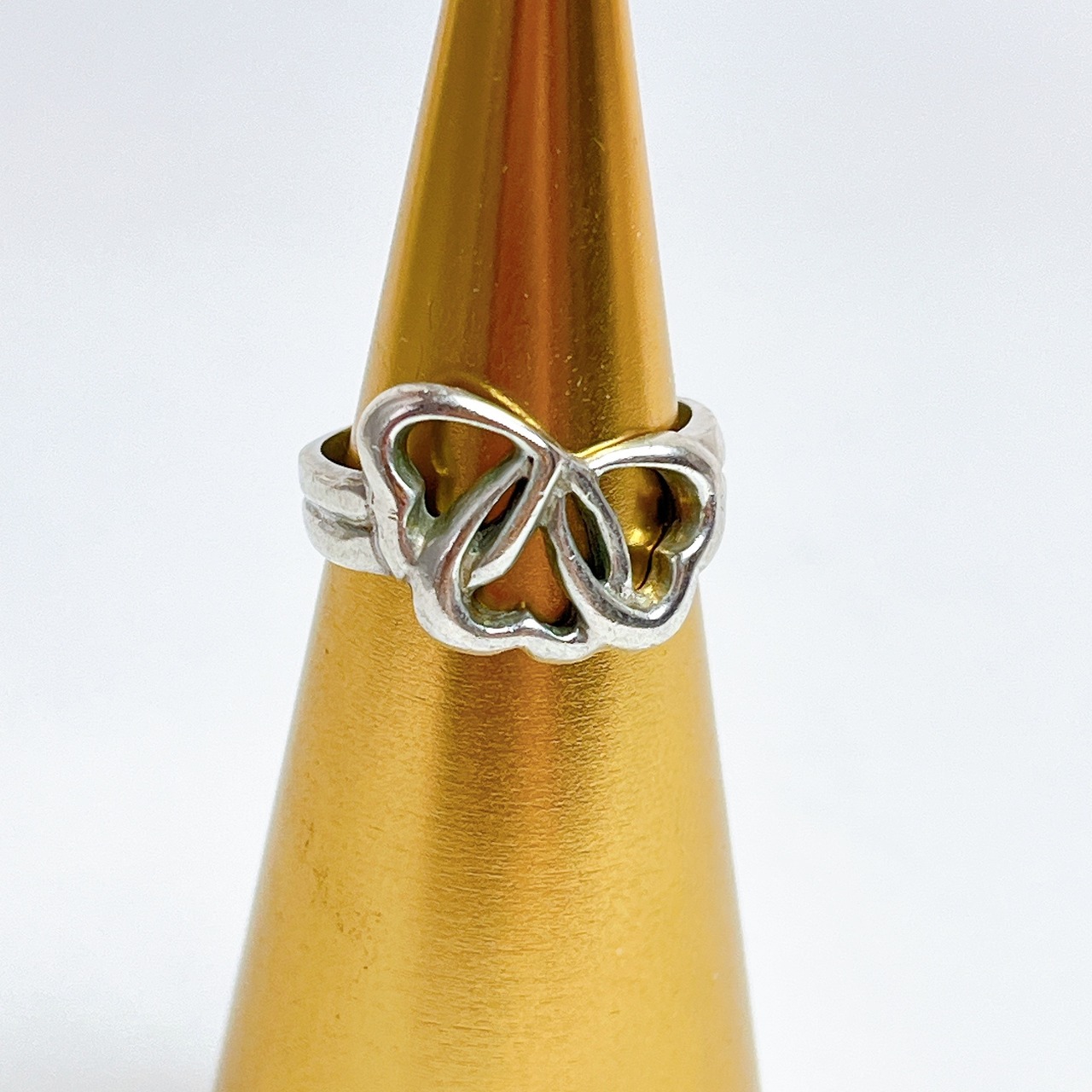 ☆SALE☆【TIFFANY&Co.】トリプル ハート コンビ バングル 987 