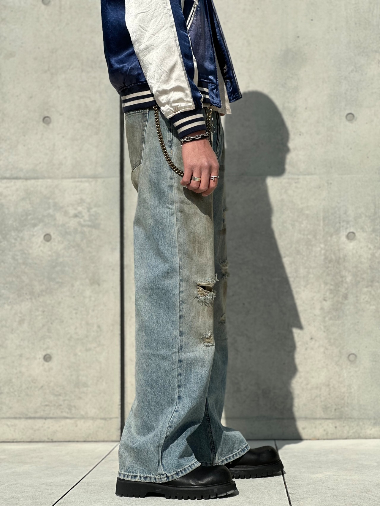 Vintage Grunge Straight Denim