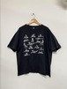 90s Skelton Sex Positions Print Border Tshirt/L