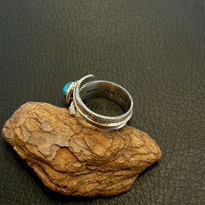 ハーヴィーメイス(Harvey Mace)24号 モレンシターコイズ フェザー12Kgfコンビリング 9mm幅