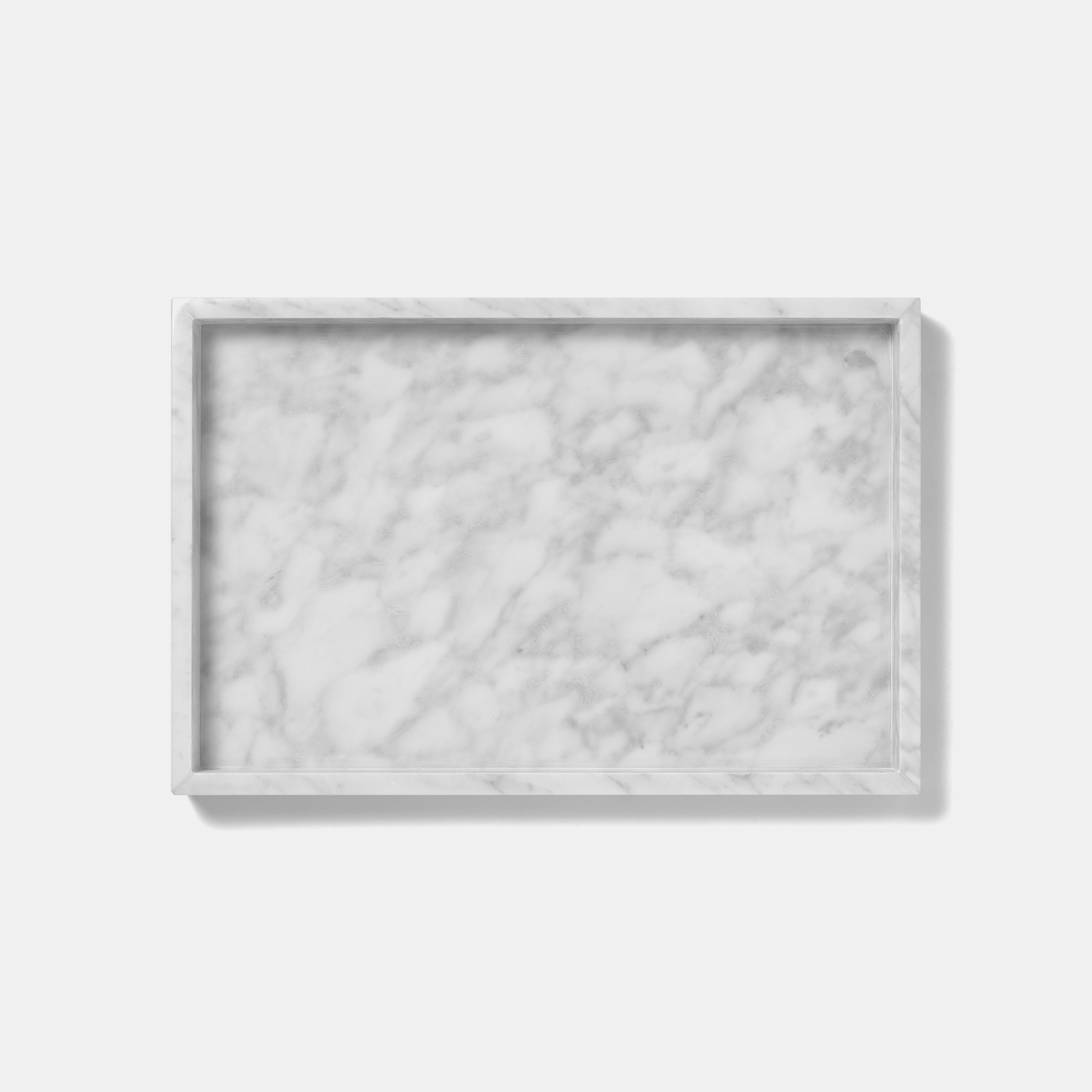 MARBLE TRAY - Bianco Carrara × Large