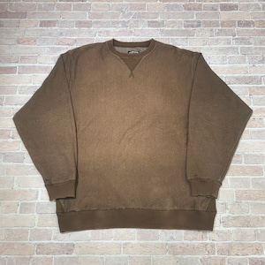 STUSSY 前V SWEAT SHIRT BROWN
