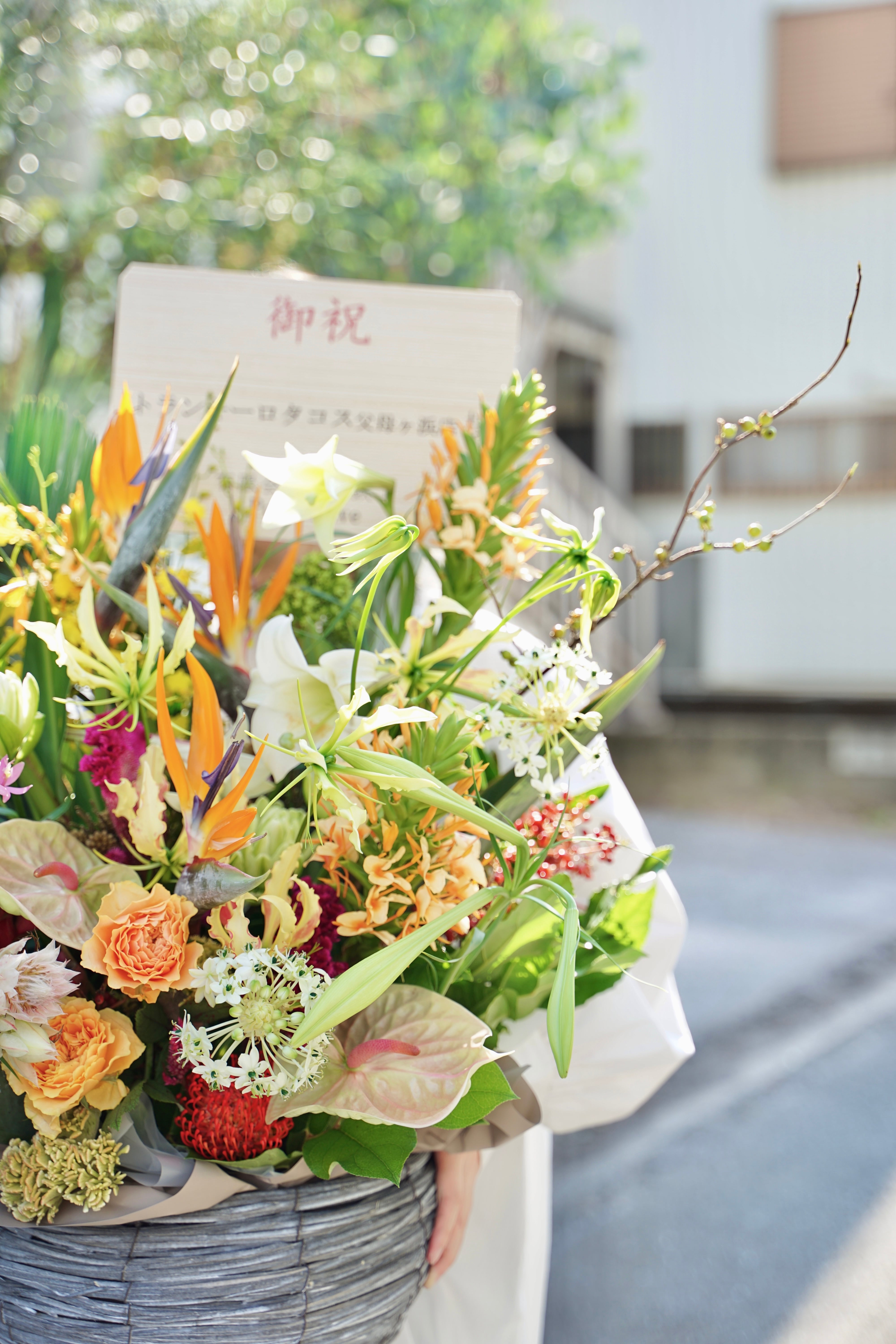 celebration flower/祝い花 開店祝い フラワーアレンジメント | tomoni