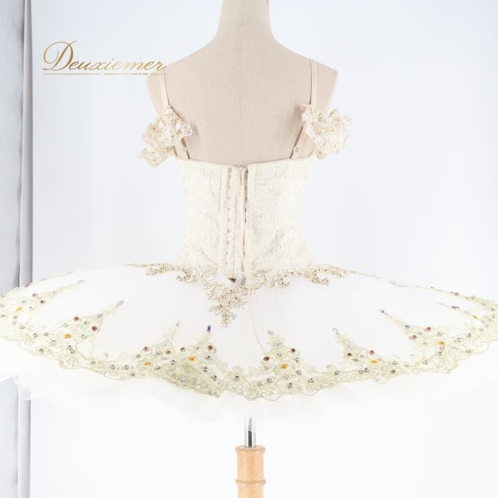 バレエ 衣装 チュチュ エトワール ドンキ 花嫁 白 金 コンクール 発表