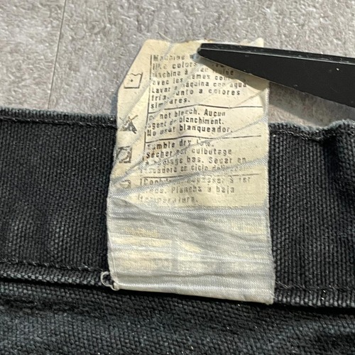 00s USA製 ブラック ダブルニー Carhartt B01 29×30 詳細写真12