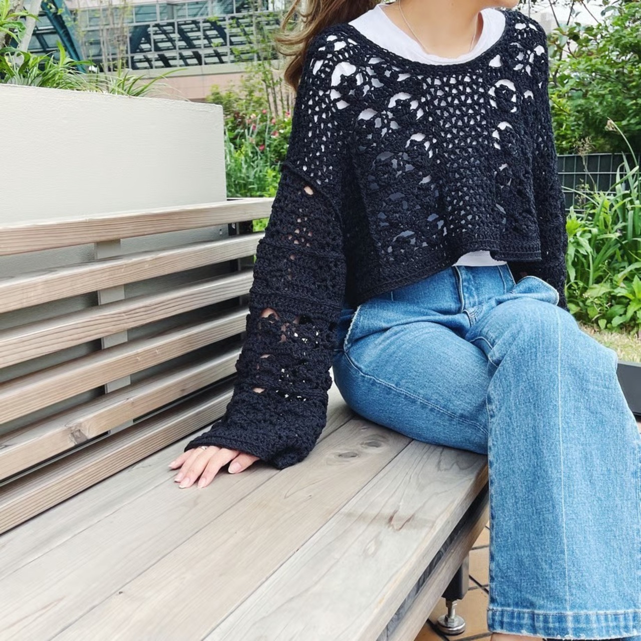 [Pattern] クロップドカーディガン
