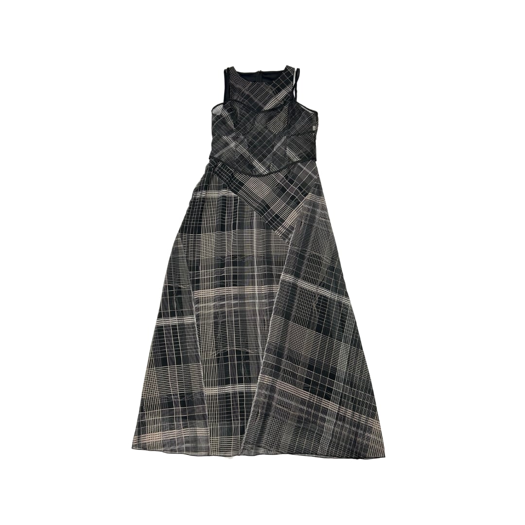 トクコプルミエヴォル　TOKUKO 1er VOL シフォンワンピース　人物画 トクコプルミエヴォル TOKUKO 1er VOL シフォンワンピース 人物画