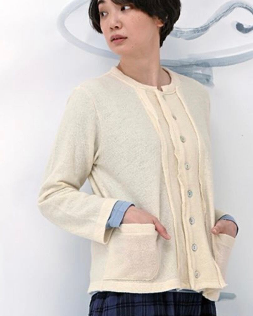 KEIHayamaPLUS/frill cardigan
