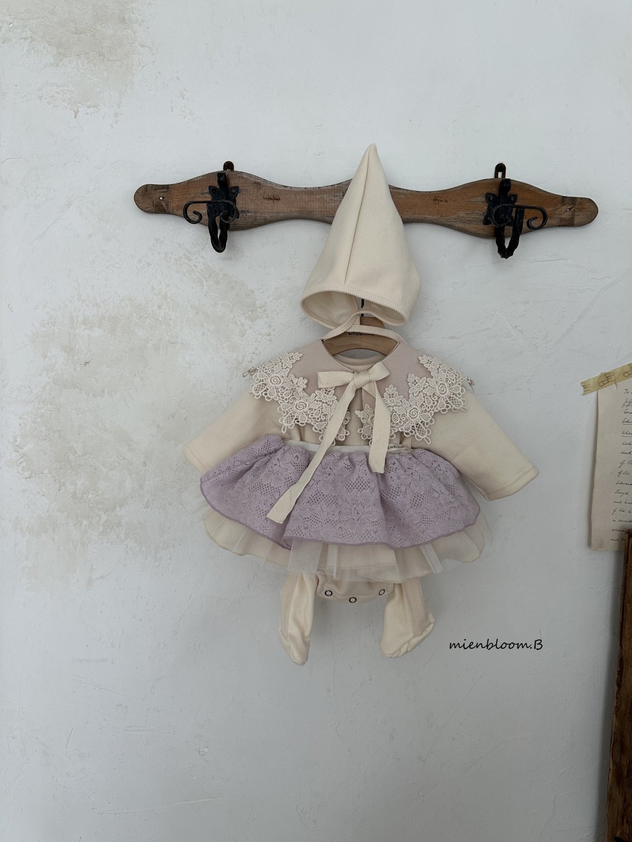 mien bloom B［取寄］chacha suit (bonnet set) 26winter