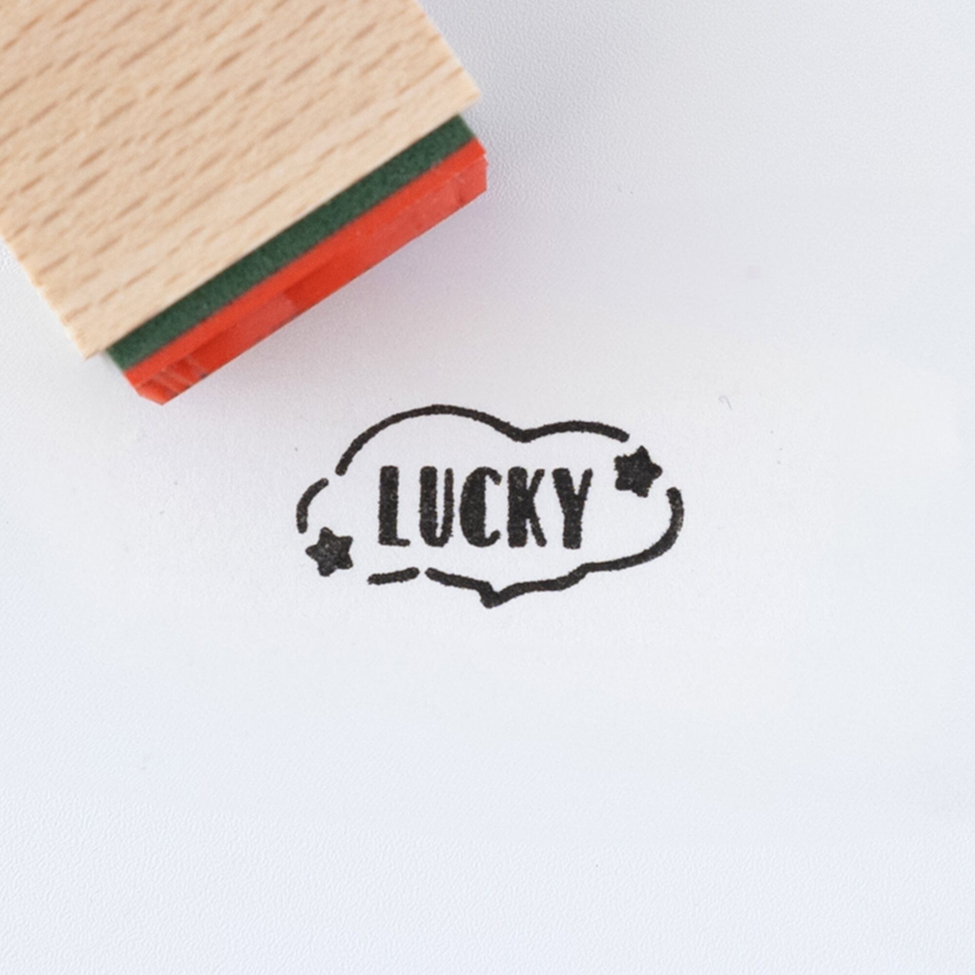 【吹き出しの文字】LUCKY | はんこ