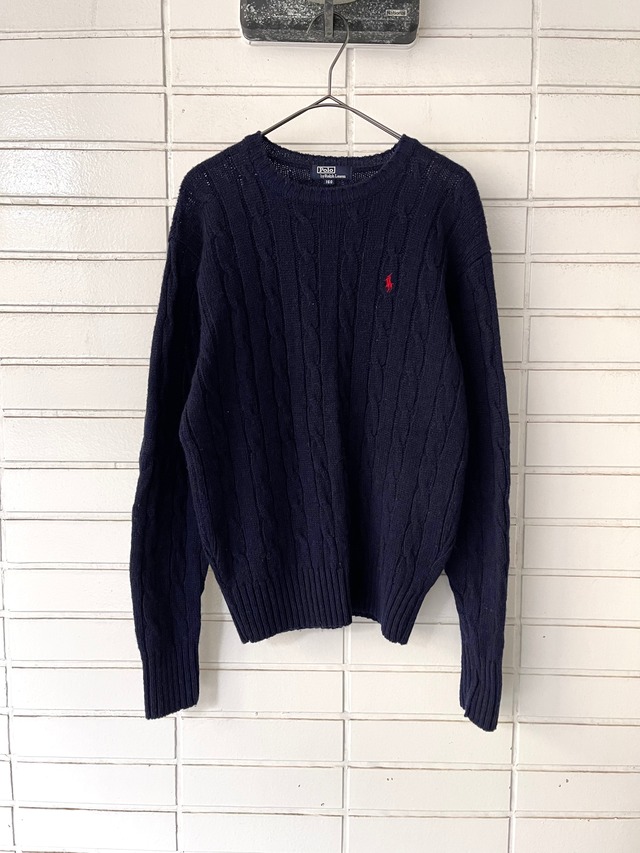 （KD359）Polo Ralph Lauren cotton cable knit