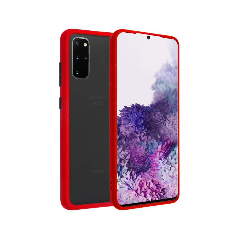 シズカウィル Galaxy S20+ 用 ケース 米軍MIL規格準拠 ストラップ付 アクティブハイブリッド Ruby色 ルビー