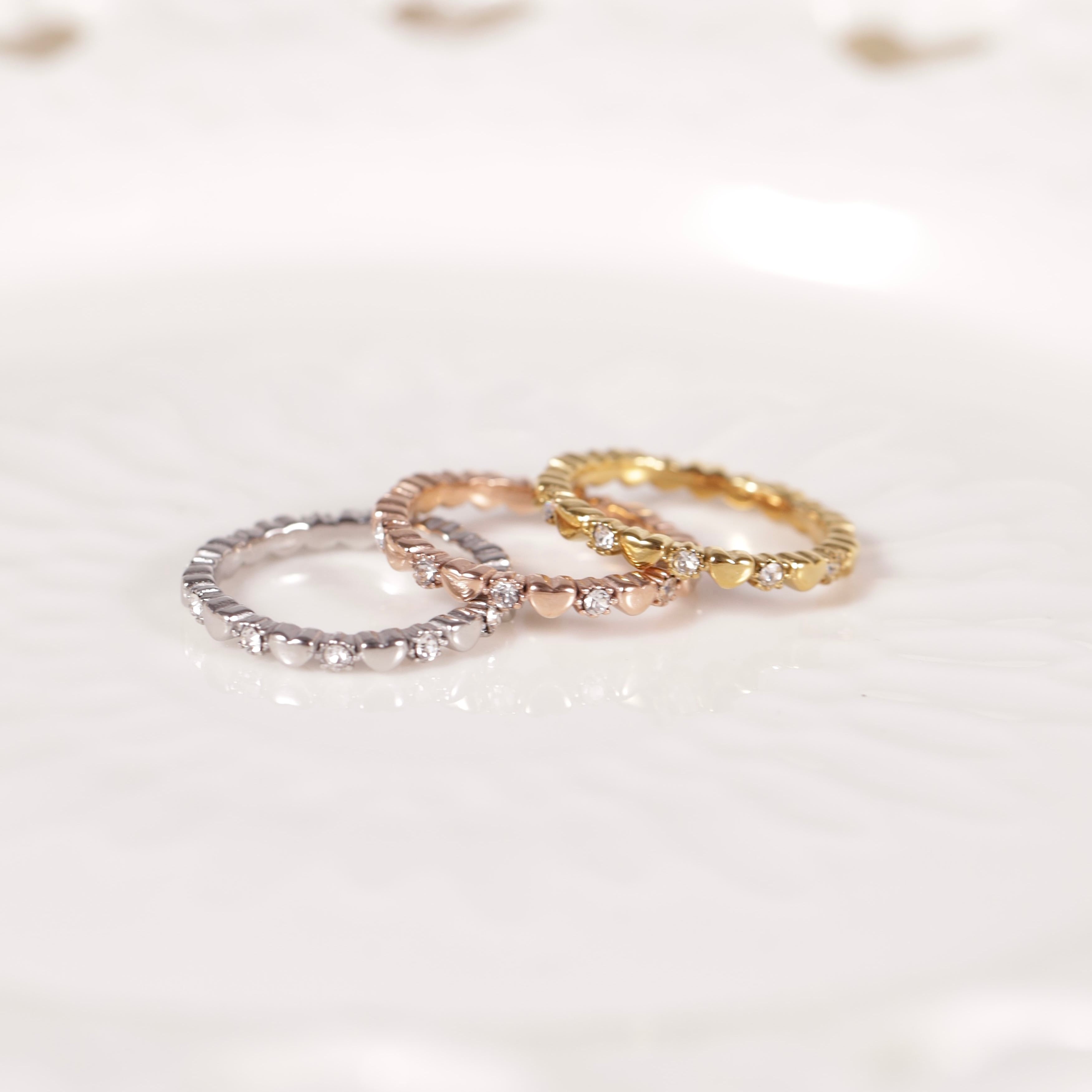 316L infini heart ring