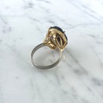 ヴィンテージリング　ブラウン系　12号　レトロカット　 12acde10