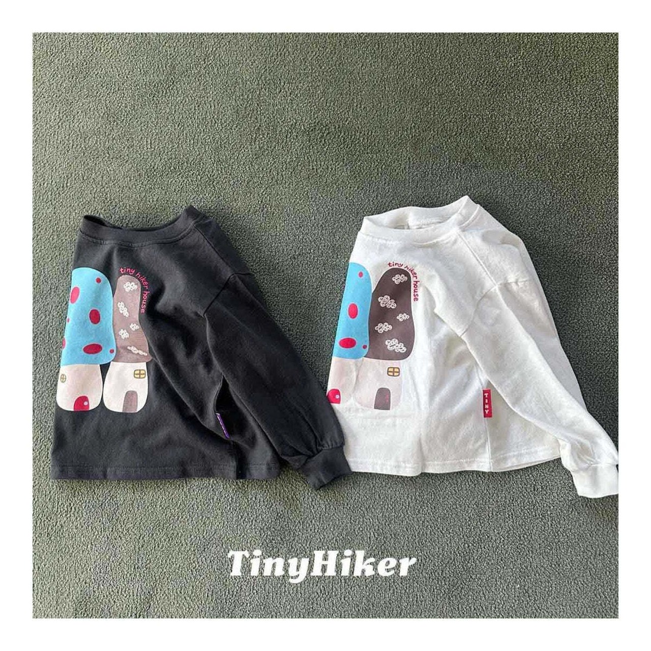 【取寄】Tiny Hiker マッシュルームTシャツ|冬服|韓国子供服
