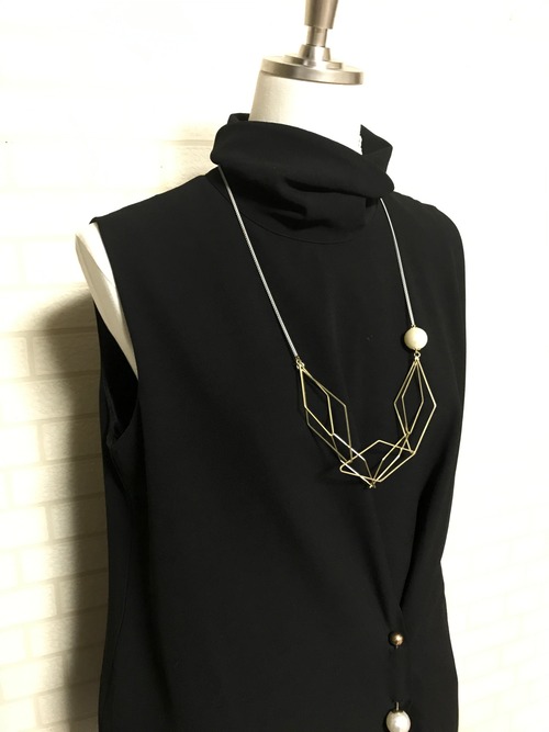 【 UNSEABLE 】Gold diamond  necklace