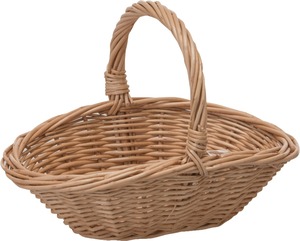 【在庫のみ】POSH LIVING かご ウィッカーバスケット W20.5×D15×H15(6)cm B 11546
